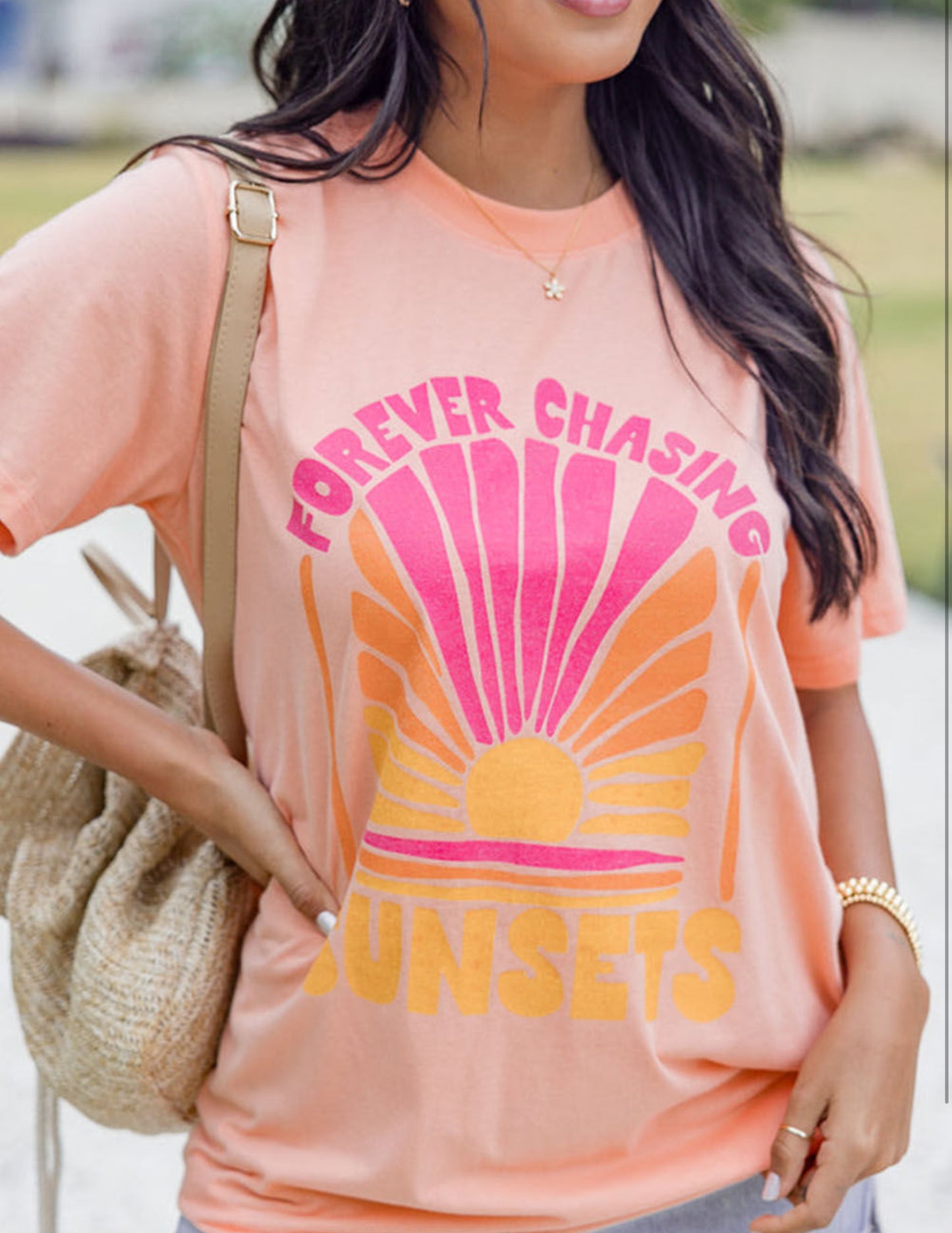 Forever chasing sunset tee