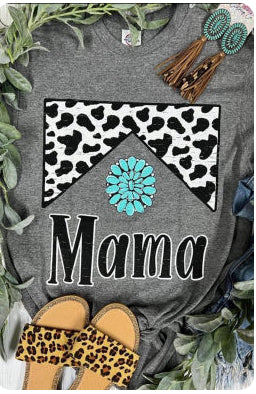 Cow print mama