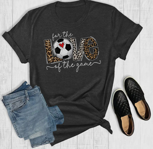 Love the game soccer tee